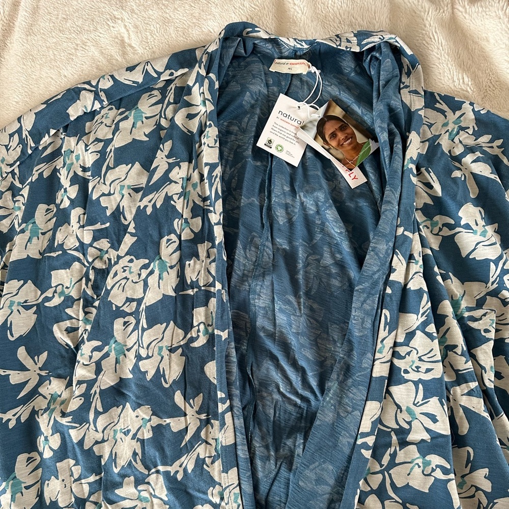 Natural fiber swimsuit coverup